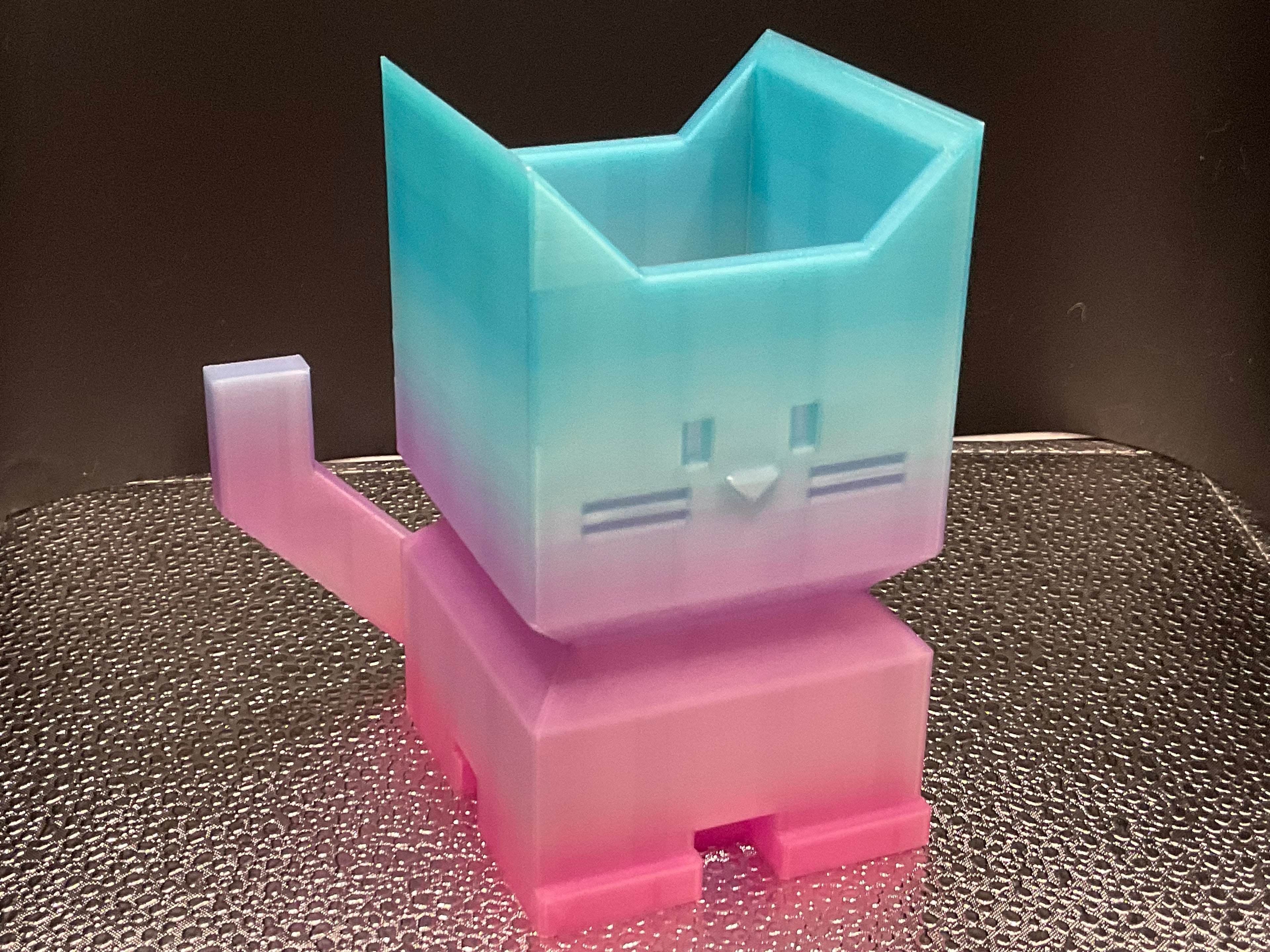 Desk Cups (Geometric And Kitty)