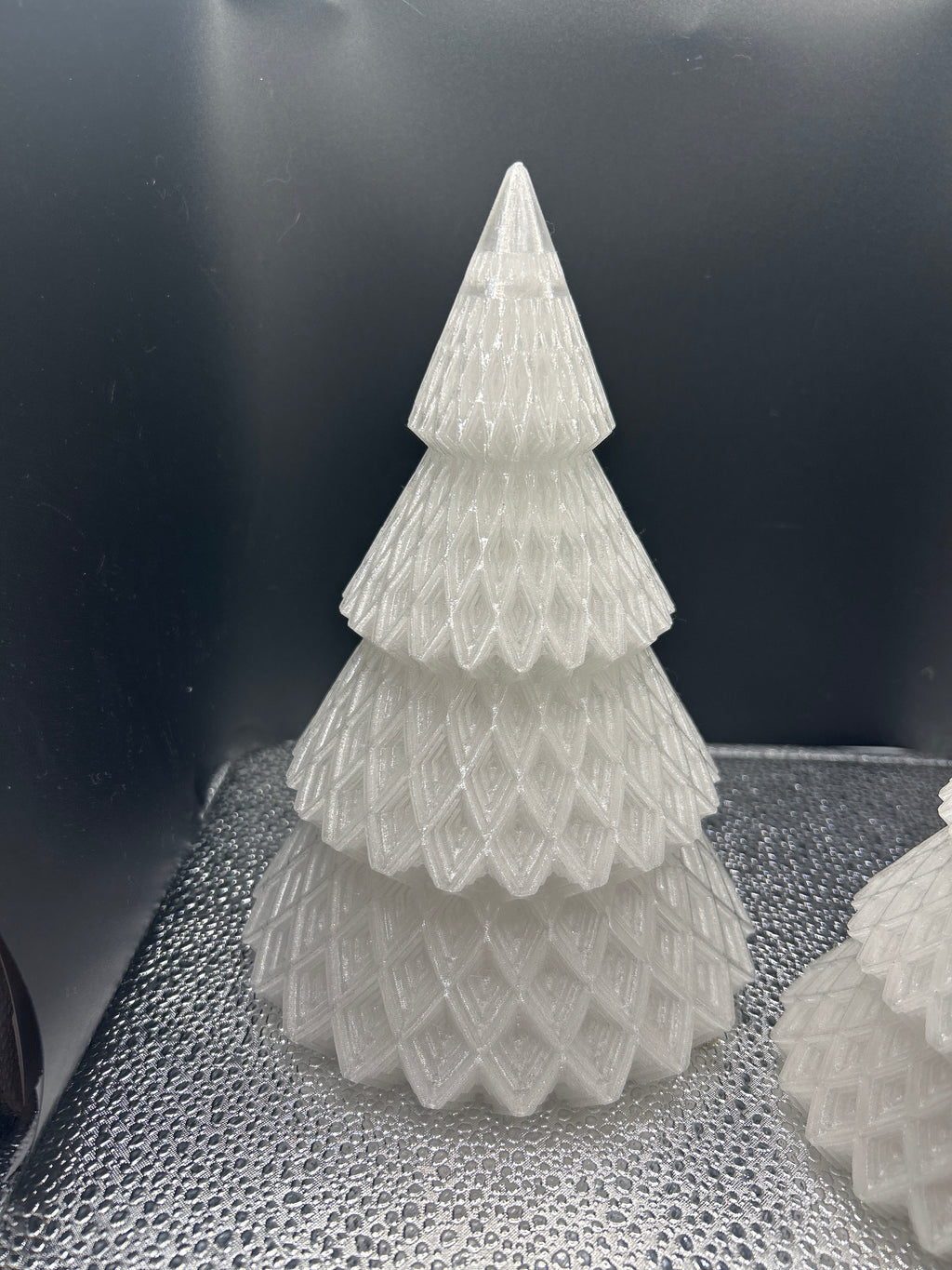 Decorative trees with push button LED lights