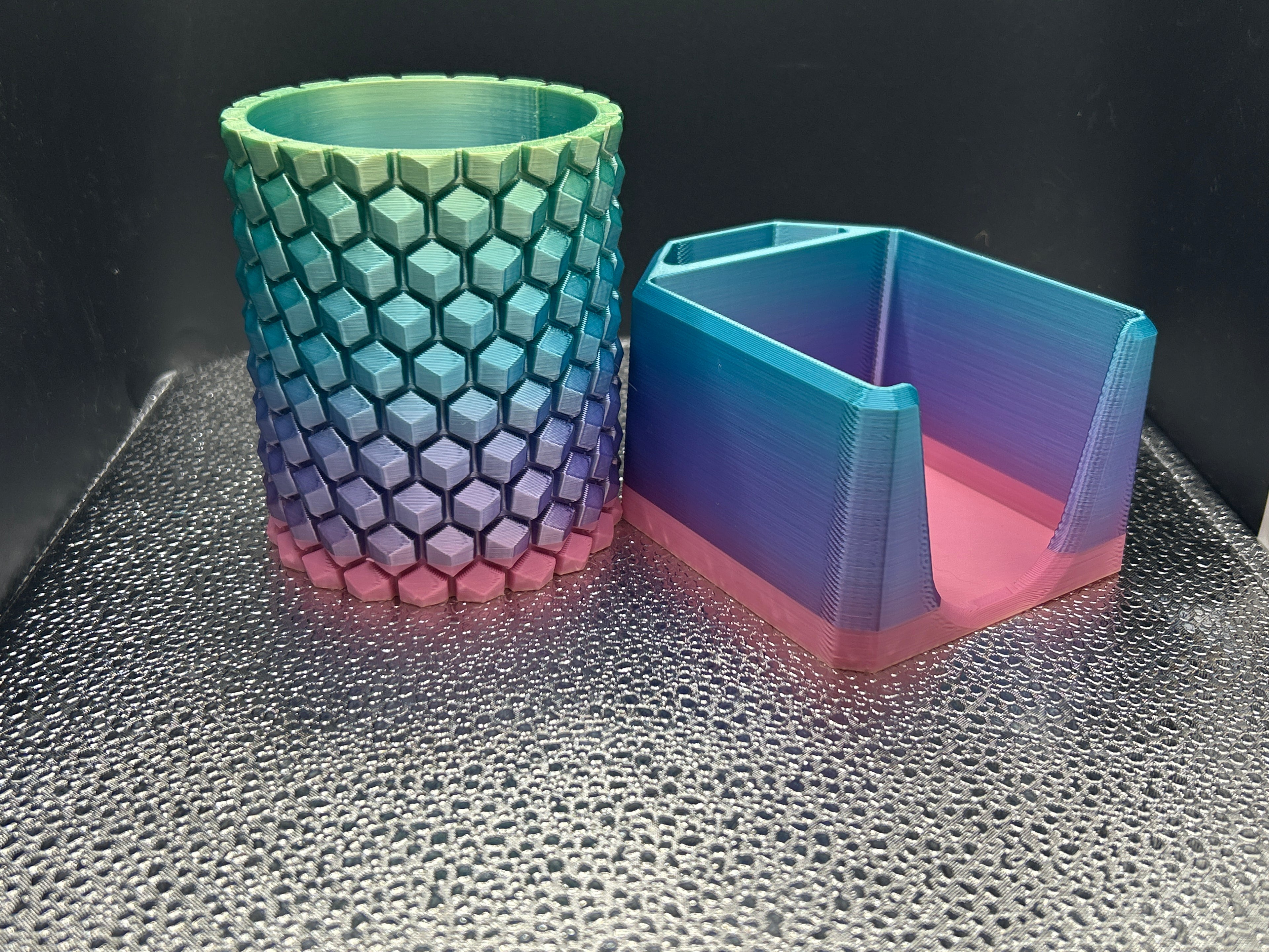 Desk cup and Post it Note holder set