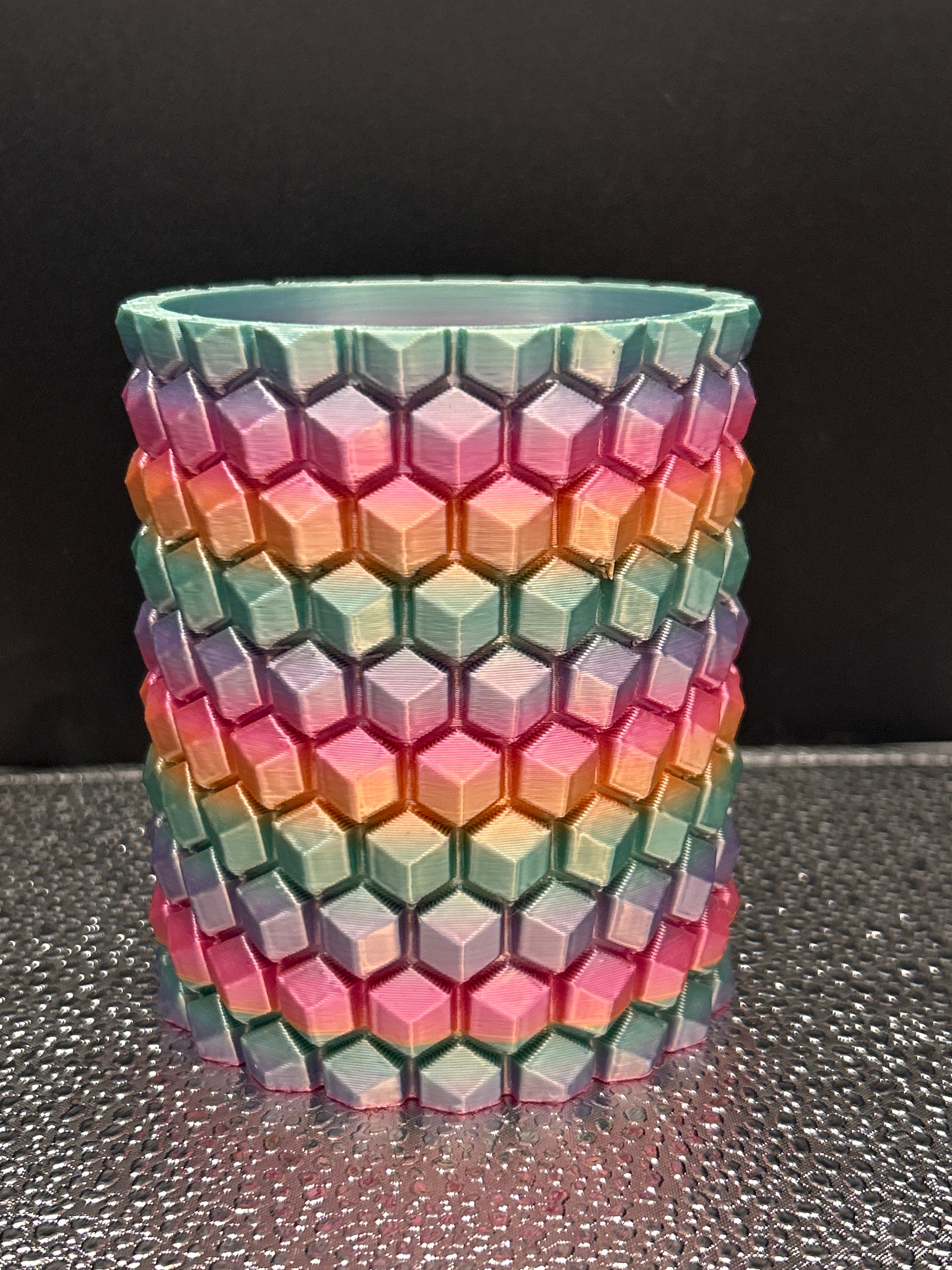 Desk Cups (Geometric And Kitty)