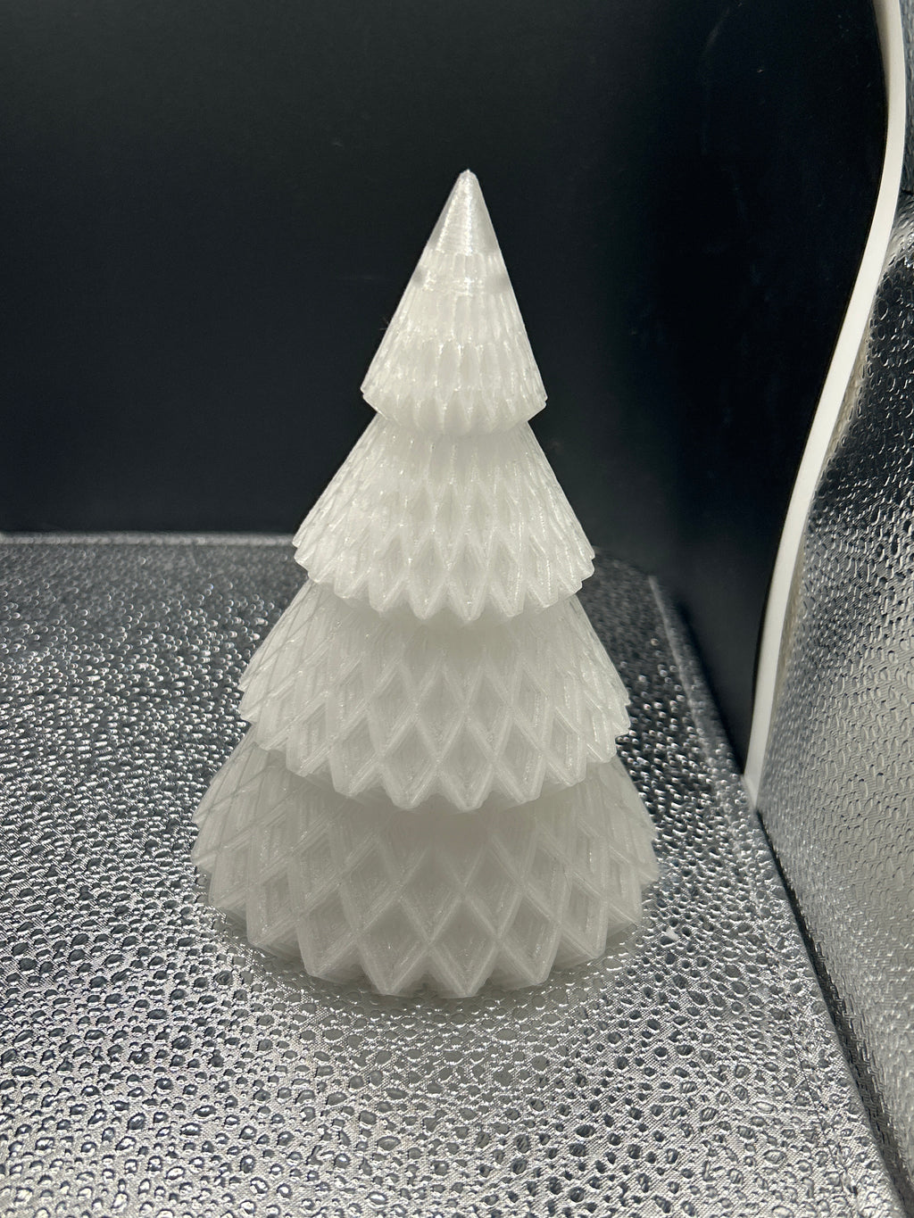 Decorative trees with push button LED lights