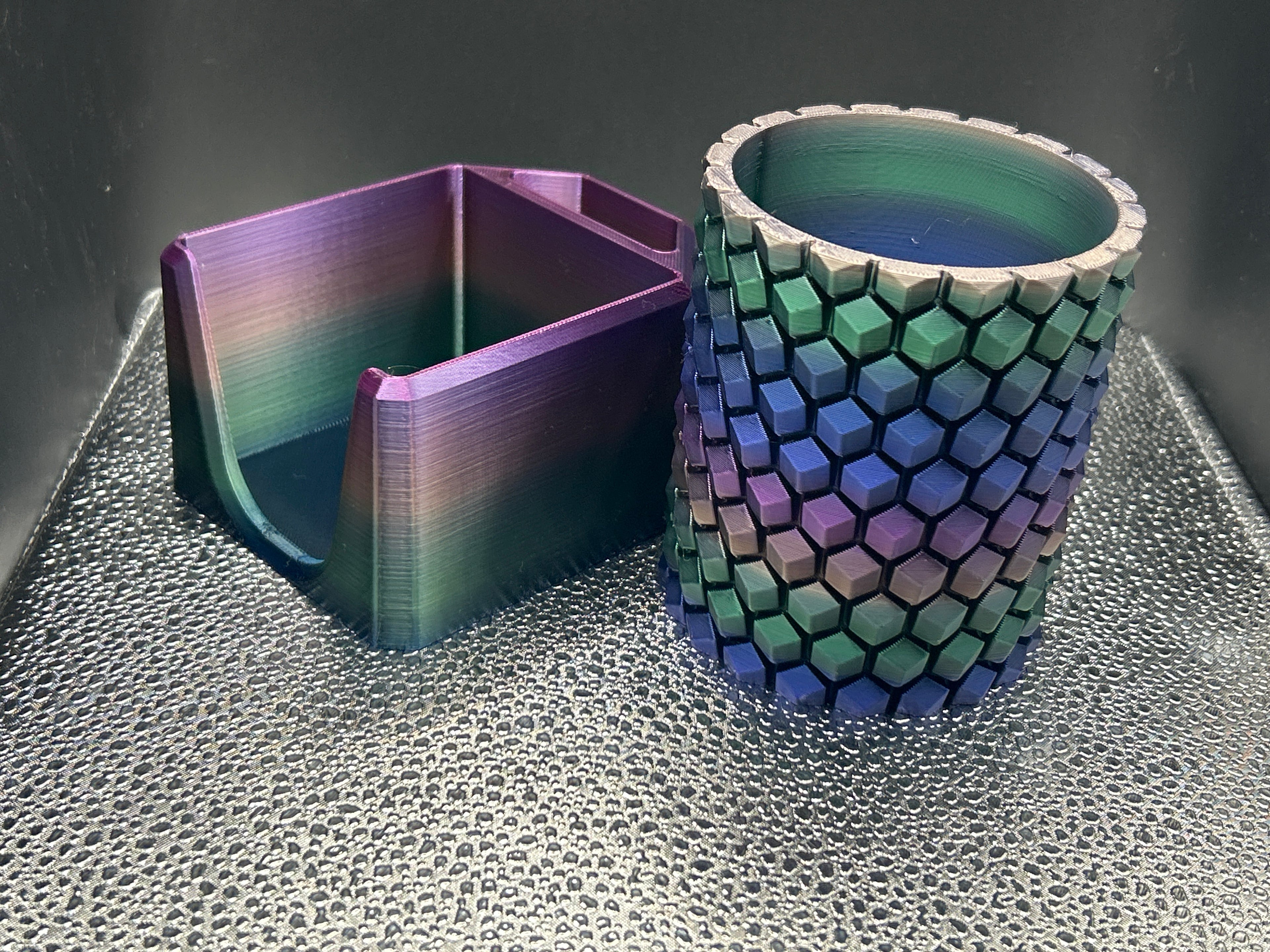 Desk cup and Post it Note holder set