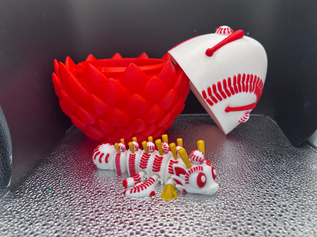 Baseball dragon and egg