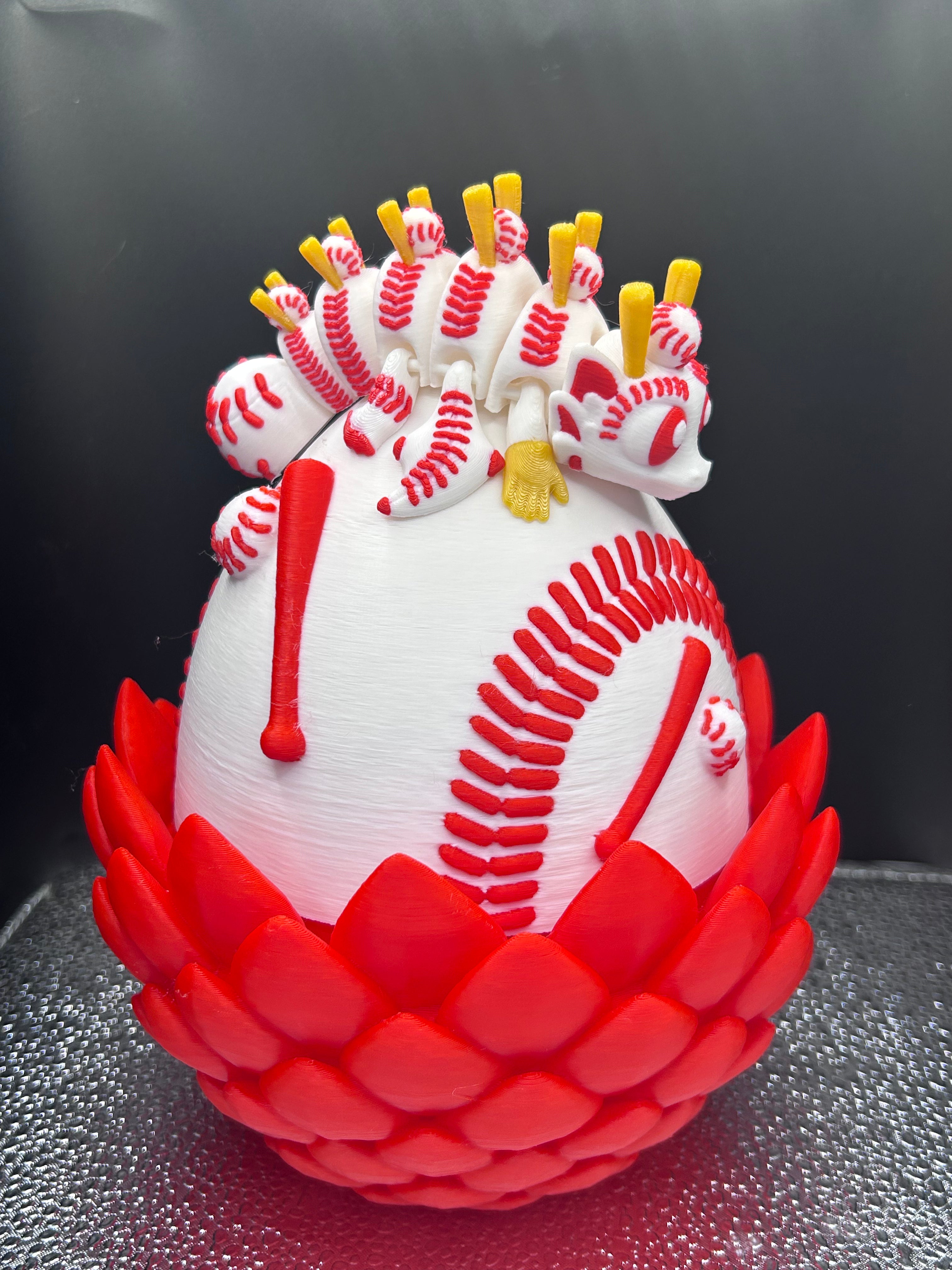 Baseball dragon and egg