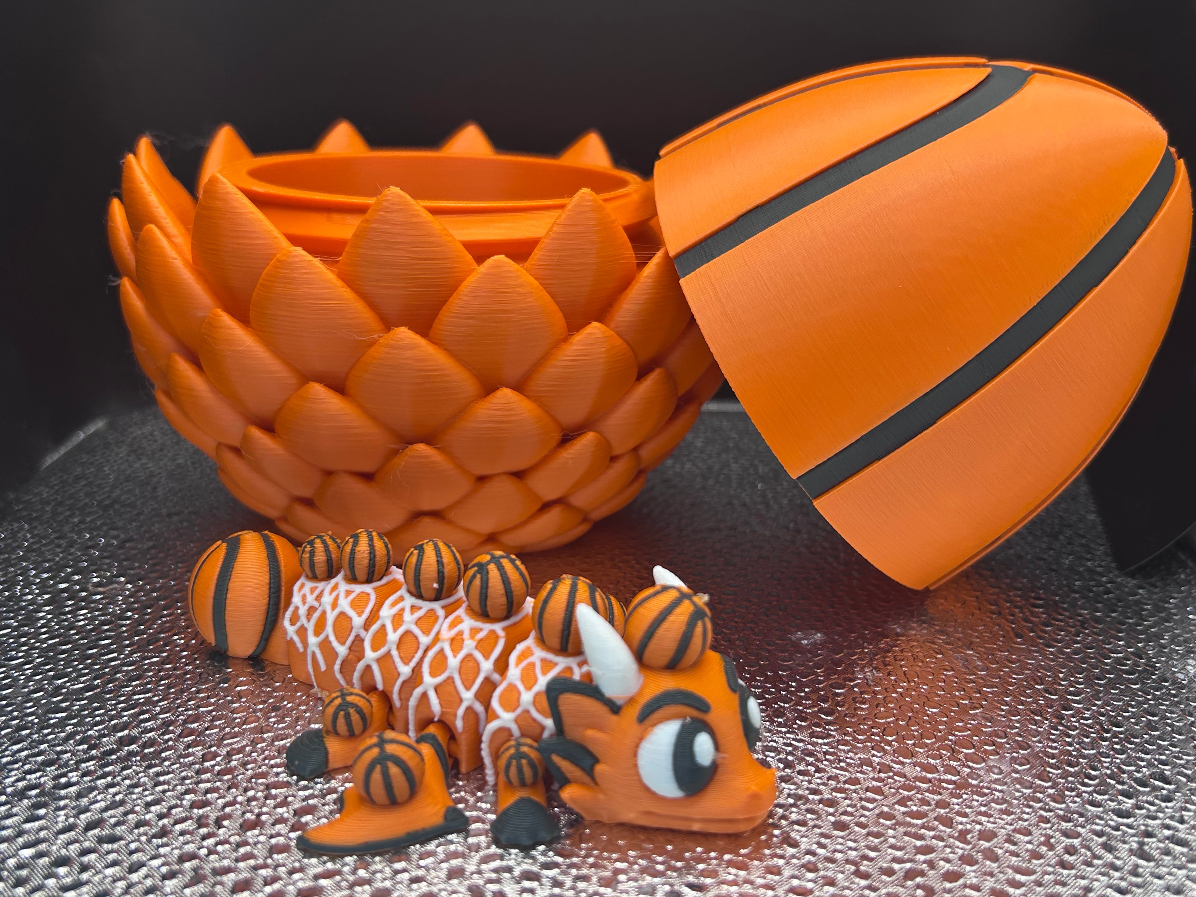 Basketball dragon and egg