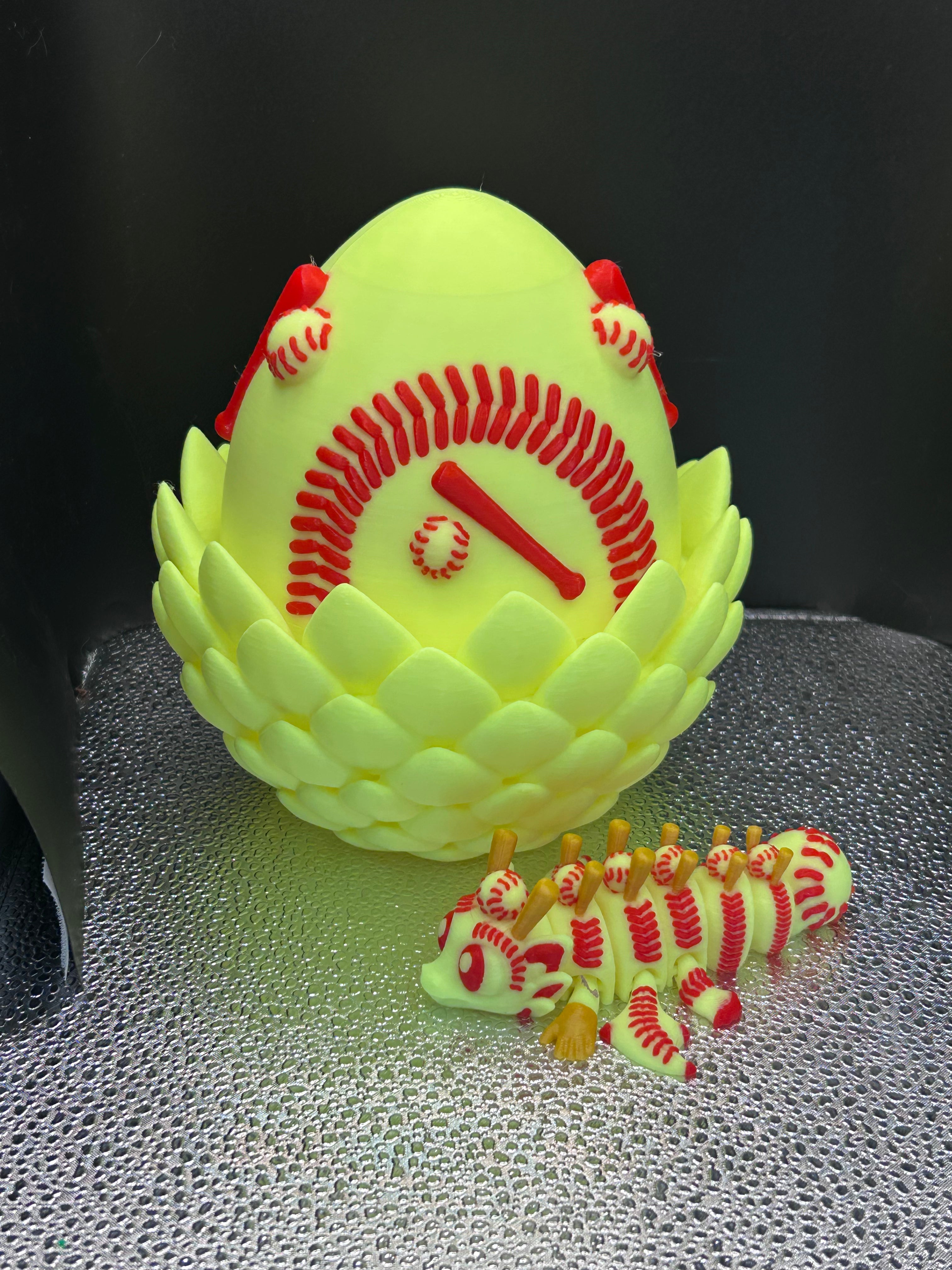 Softball dragon and egg